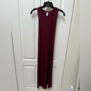 Gap deep red plum dress